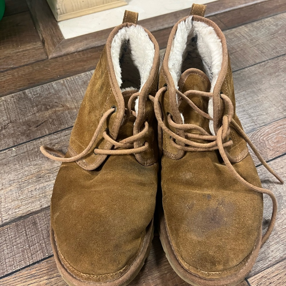 UGG Brown Ankle Boots with Suede Finish